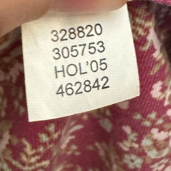 Y2K GAP Size Small Pink Corduroy Floral Lined Button Front Spring Jacket - Picture 16 of 16